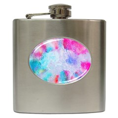 Rainbow Paint Hip Flask (6 Oz) by goljakoff