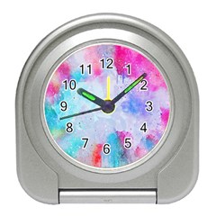 Rainbow Paint Travel Alarm Clock by goljakoff