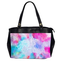 Rainbow Paint Oversize Office Handbag (2 Sides) by goljakoff