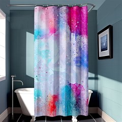 Rainbow Paint Shower Curtain 36  X 72  (stall)  by goljakoff