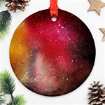 Red and yellow drops Ornament (Round) Front