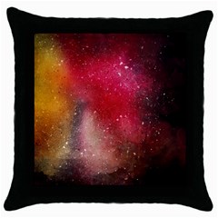 Red And Yellow Drops Throw Pillow Case (black) by goljakoff