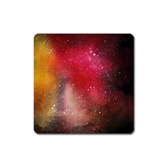 Red And Yellow Drops Square Magnet by goljakoff