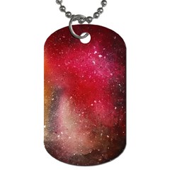 Red And Yellow Drops Dog Tag (one Side) by goljakoff