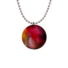 Red And Yellow Drops 1  Button Necklace by goljakoff