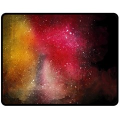 Red And Yellow Drops Double Sided Fleece Blanket (medium)  by goljakoff