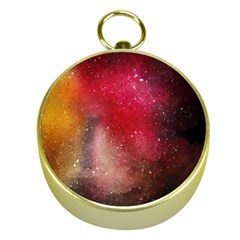 Red And Yellow Drops Gold Compasses by goljakoff