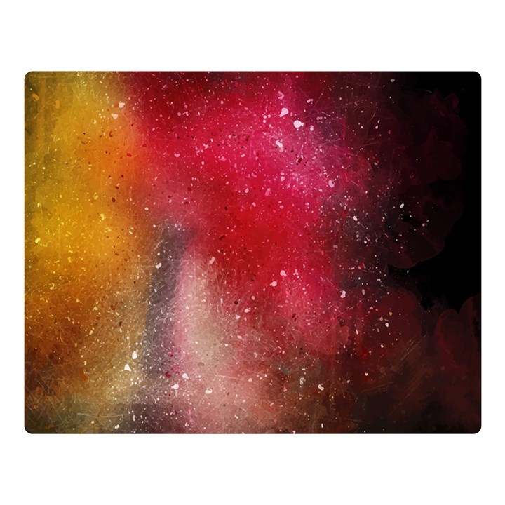 Red and yellow drops Double Sided Flano Blanket (Large) 