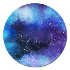 Blue paint Magnet 5  (Round)