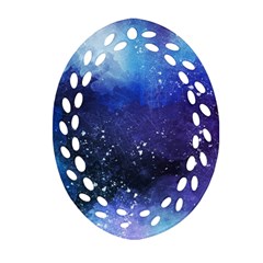 Blue Paint Ornament (oval Filigree) by goljakoff