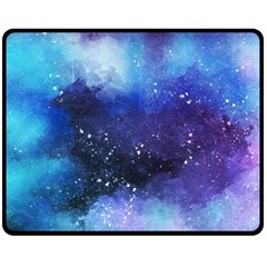 Blue Paint Double Sided Fleece Blanket (medium)  by goljakoff