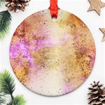 Golden paint Ornament (Round) Front