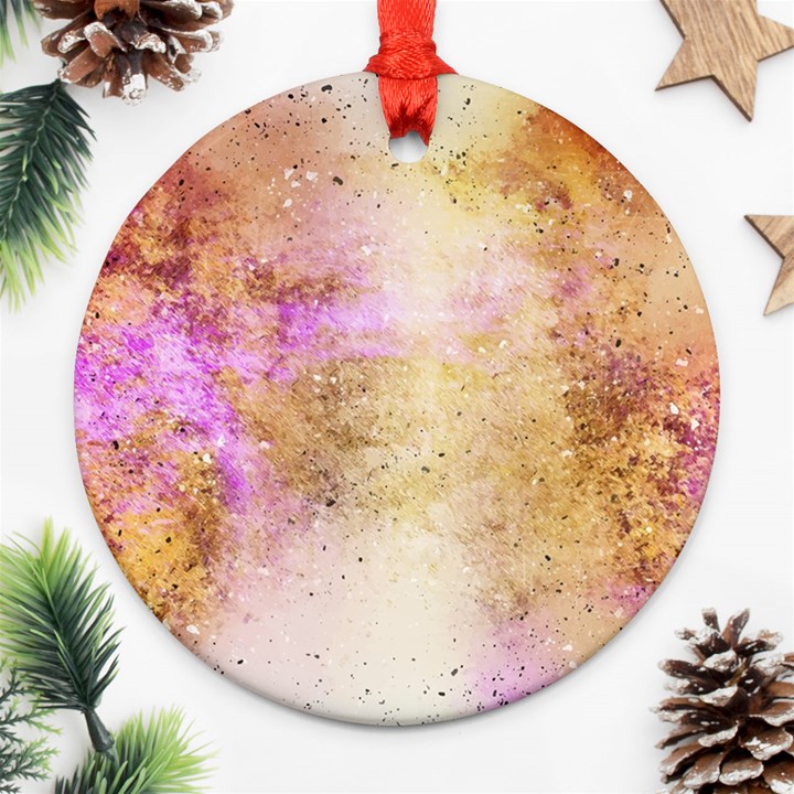 Golden paint Ornament (Round)