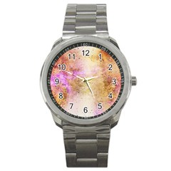 Golden Paint Sport Metal Watch by goljakoff