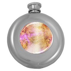 Golden Paint Round Hip Flask (5 Oz) by goljakoff