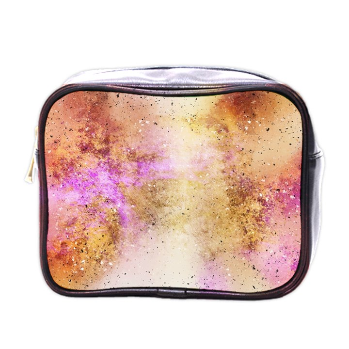 Golden paint Mini Toiletries Bag (One Side)