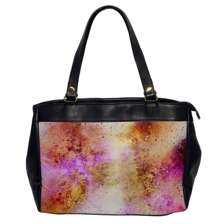 Golden paint Oversize Office Handbag