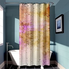 Golden Paint Shower Curtain 36  X 72  (stall)  by goljakoff