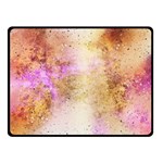 Golden paint Double Sided Fleece Blanket (Small)  45 x34  Blanket Front