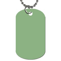 Dark Sea Green Dog Tag (one Side) by FabChoice