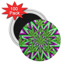 Purple, White, Green, Marijuana, Leaves, Cbdoilprincess  5de76707-e767-40d0-a70d-e7c36407f0a3 2 25  Magnets (100 Pack)  by CBDOilPrincess1