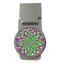 Purple, White, Green, Marijuana, Leaves, Cbdoilprincess  5de76707-e767-40d0-a70d-e7c36407f0a3 Money Clips (round)  by CBDOilPrincess1