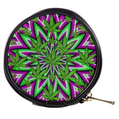 Purple, White, Green, Marijuana, Leaves, Cbdoilprincess  5de76707-e767-40d0-a70d-e7c36407f0a3 Mini Makeup Bag