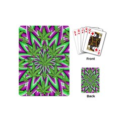 Purple, White, Green, Marijuana, Leaves, Cbdoilprincess  5de76707-e767-40d0-a70d-e7c36407f0a3 Playing Cards Single Design (mini) by CBDOilPrincess1