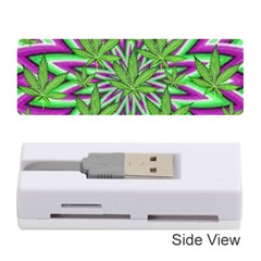 Purple, White, Green, Marijuana, Leaves, Cbdoilprincess  5de76707-e767-40d0-a70d-e7c36407f0a3 Memory Card Reader (stick) by CBDOilPrincess1