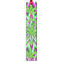 Purple, White, Green, Marijuana, Leaves, Cbdoilprincess  5de76707-e767-40d0-a70d-e7c36407f0a3 Large Book Marks by CBDOilPrincess1