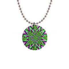 Purple, White, Green, Marijuana, Leaves, Cbdoilprincess  5de76707-e767-40d0-a70d-e7c36407f0a3 1  Button Necklace by CBDOilPrincess1