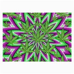 Purple, White, Green, Marijuana, Leaves, Cbdoilprincess  5de76707-e767-40d0-a70d-e7c36407f0a3 Large Glasses Cloth by CBDOilPrincess1