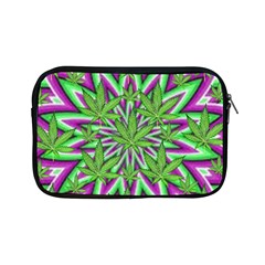 Purple, White, Green, Marijuana, Leaves, Cbdoilprincess  5de76707-e767-40d0-a70d-e7c36407f0a3 Apple Ipad Mini Zipper Cases by CBDOilPrincess1