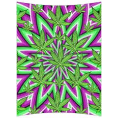 Purple, White, Green, Marijuana, Leaves, Cbdoilprincess  5de76707-e767-40d0-a70d-e7c36407f0a3 Back Support Cushion by CBDOilPrincess1