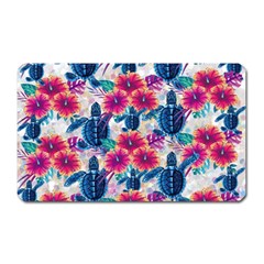 Tropical Flowers Turtles Cbdoilprincess 9a8efa63-1b6b-4226-a85c-858859e581d8 Magnet (rectangular) by CBDOilPrincess1