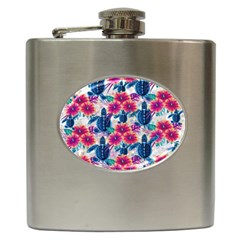 Tropical Flowers Turtles Cbdoilprincess 9a8efa63-1b6b-4226-a85c-858859e581d8 Hip Flask (6 Oz) by CBDOilPrincess1