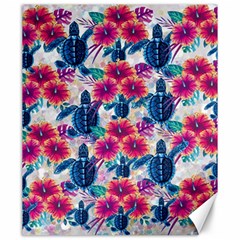 Tropical Flowers Turtles Cbdoilprincess 9a8efa63-1b6b-4226-a85c-858859e581d8 Canvas 20  X 24  by CBDOilPrincess1