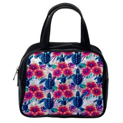 Tropical Flowers Turtles Cbdoilprincess 9a8efa63-1b6b-4226-a85c-858859e581d8 Classic Handbag (one Side) by CBDOilPrincess1