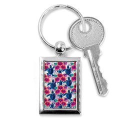 Tropical Flowers Turtles Cbdoilprincess 9a8efa63-1b6b-4226-a85c-858859e581d8 Key Chain (rectangle) by CBDOilPrincess1