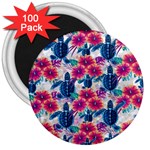 Tropical Flowers Turtles CBDOilPrincess 9a8efa63-1b6b-4226-a85c-858859e581d8 3  Magnets (100 pack) Front