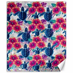 Tropical Flowers Turtles Cbdoilprincess 9a8efa63-1b6b-4226-a85c-858859e581d8 Canvas 8  X 10  by CBDOilPrincess1