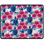 Tropical Flowers Turtles CBDOilPrincess 9a8efa63-1b6b-4226-a85c-858859e581d8 Fleece Blanket (Medium)  60 x50  Blanket Front