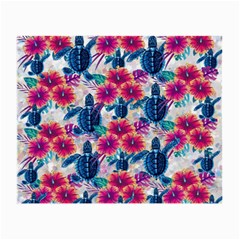 Tropical Flowers Turtles Cbdoilprincess 9a8efa63-1b6b-4226-a85c-858859e581d8 Small Glasses Cloth by CBDOilPrincess1