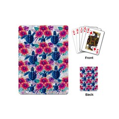 Tropical Flowers Turtles Cbdoilprincess 9a8efa63-1b6b-4226-a85c-858859e581d8 Playing Cards Single Design (mini) by CBDOilPrincess1