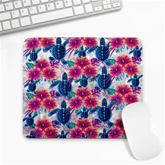 Tropical Flowers Turtles Cbdoilprincess 9a8efa63-1b6b-4226-a85c-858859e581d8 Large Mousepads by CBDOilPrincess1