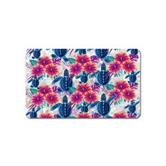 Tropical Flowers Turtles Cbdoilprincess 9a8efa63-1b6b-4226-a85c-858859e581d8 Magnet (name Card) by CBDOilPrincess1