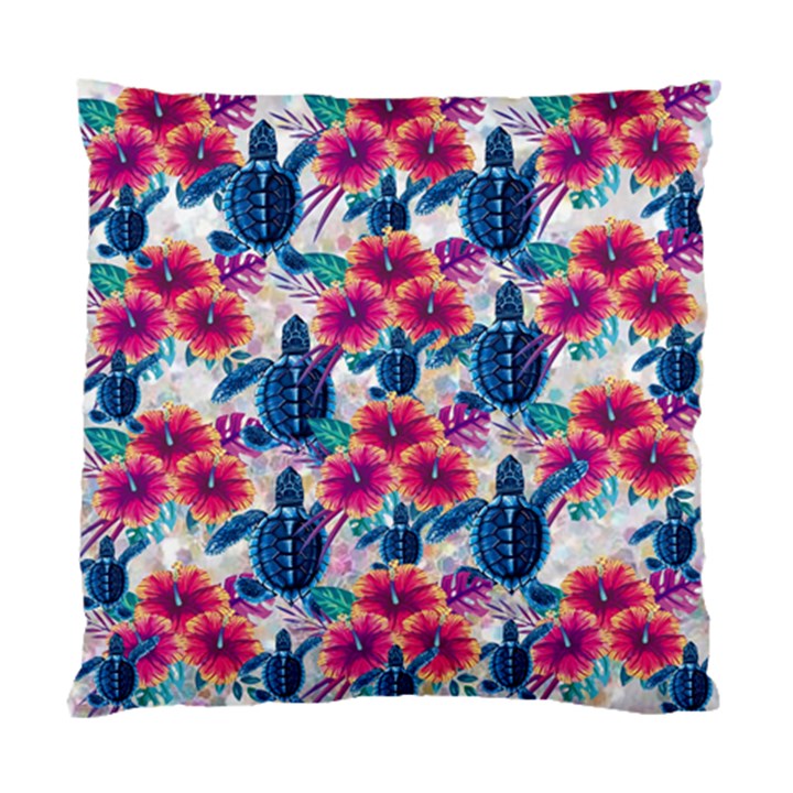 Tropical Flowers Turtles CBDOilPrincess 9a8efa63-1b6b-4226-a85c-858859e581d8 Standard Cushion Case (One Side)