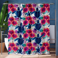 Tropical Flowers Turtles Cbdoilprincess 9a8efa63-1b6b-4226-a85c-858859e581d8 Shower Curtain 60  X 72  (medium)  by CBDOilPrincess1