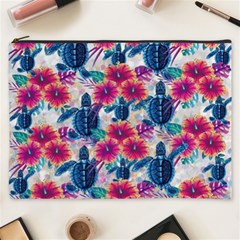 Tropical Flowers Turtles Cbdoilprincess 9a8efa63-1b6b-4226-a85c-858859e581d8 Cosmetic Bag (xxxl) by CBDOilPrincess1