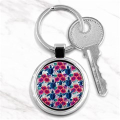 Tropical Flowers Turtles Cbdoilprincess 9a8efa63-1b6b-4226-a85c-858859e581d8 Key Chain (round)